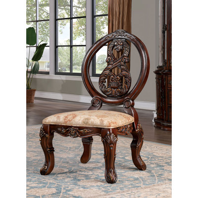 Chaise d'appoint l 23,4 po Traditional (2 / RTC), cerisier brun / brun clair