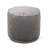 Shimon Cylinder Pouf, Stylish And Versatile Pewter Ottoman For Modern Home Decor And Comfortable Seating-1116458934