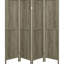 4 Paravents gris rustique en bois flotté, teinte, 69,91 po de hauteur x 69,5 po de largeur, 0,76 po de profondeur, pin et paravent avec style et attrait, 69,91 po x 69,5 po x 0,76 po, pin, placage