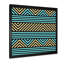 Triangles géométriques bleus et jaunes - Impression sur toile-67466392-67466401