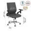 Chaise de travail en cuir Jamestown-61569144