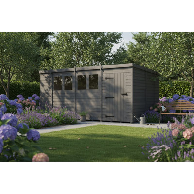 15x9 Pent Composite Shed