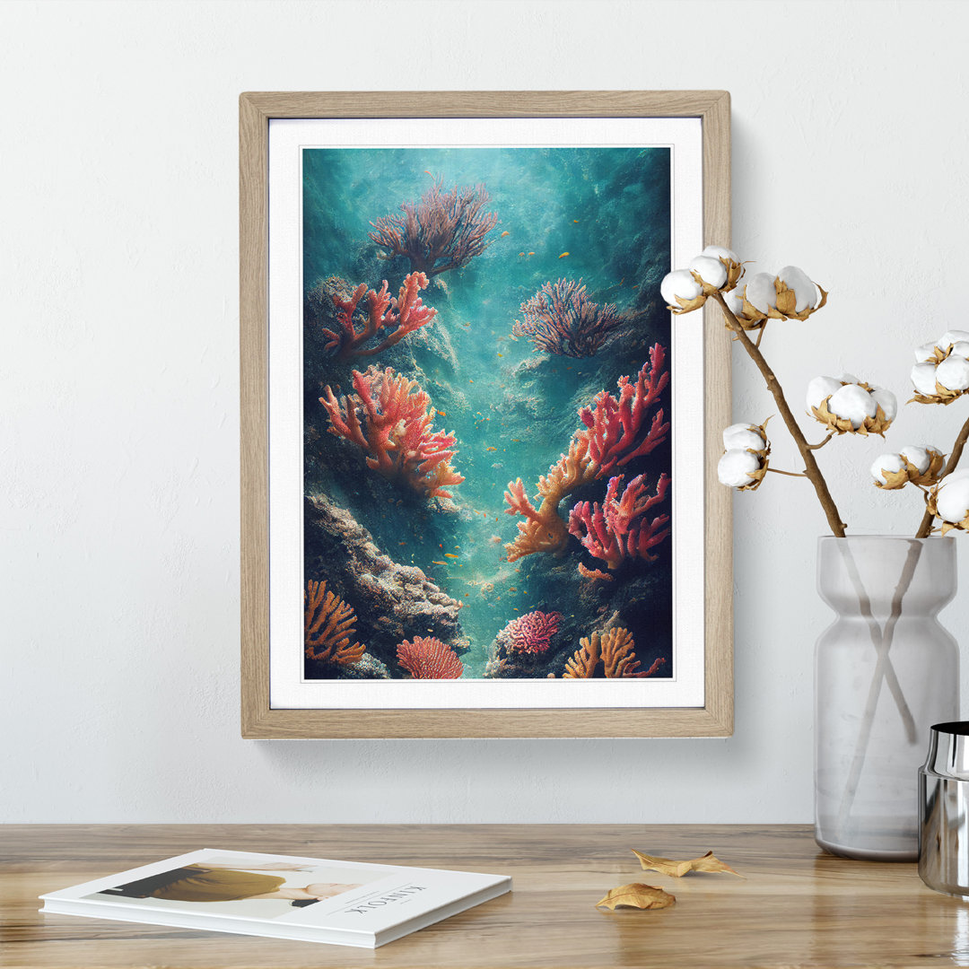 Enthralling Coral Reef - Framed Print