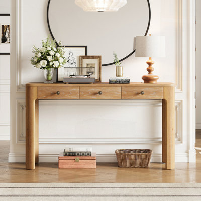 Console rustique avec coins arrondis