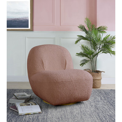 Chaise d'appoint rembourrée avec pivot