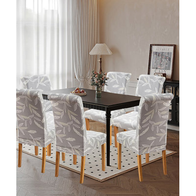 Dining Chair Covers,Dining Room Chair Slipcovers,Set Of 6