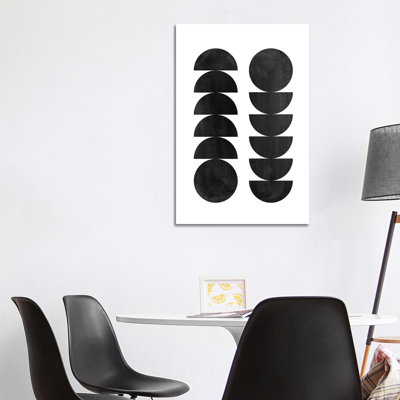 Formes noires - impression d'art graphique