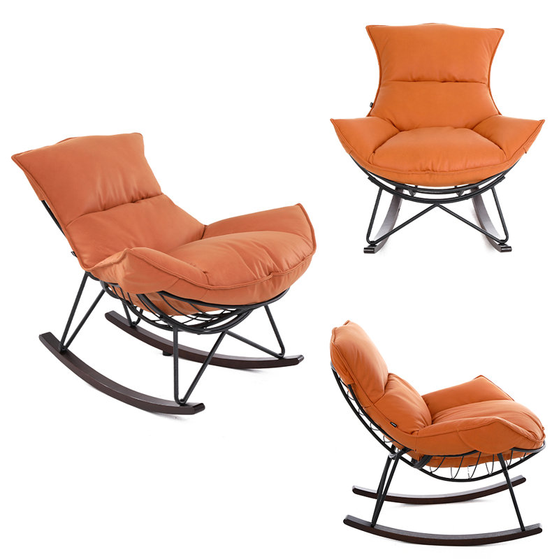 Aguilera Metal and Solid Wood, Orange