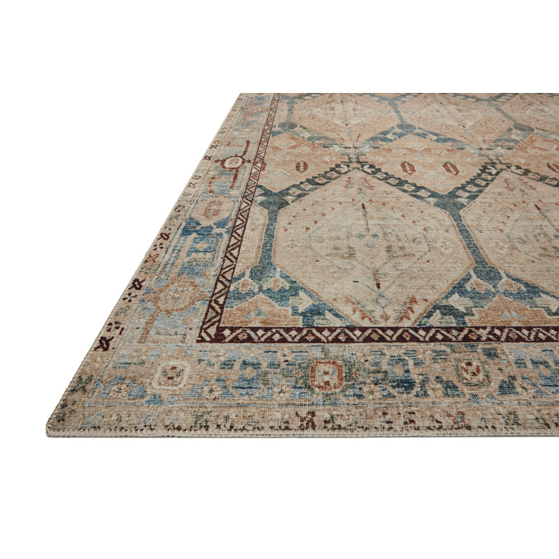 Magnolia Home by Joanna Gaines x Loloi Lenna Denim / Sand Area Rug, Rectangle 3'6" x 5'6"