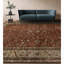 Tapis rouille et beige noué à la main de haute qualité