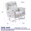 Chaise berçante rembourrée en tissu Maricelys-105689330