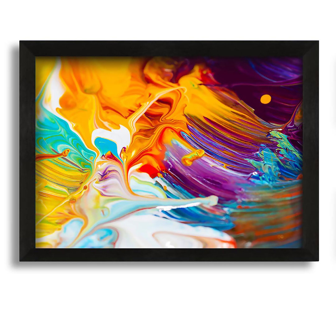 Gerahmtes Leinwandbild Liquid Splash