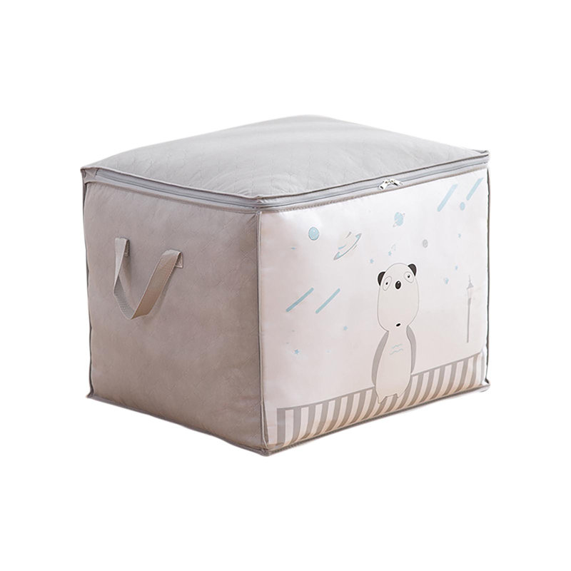 Sac de rangement pour courtepointe non tissé Sac de rangement pour garde-robe pliable, A