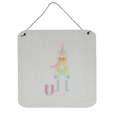 U pour licorne monogramme