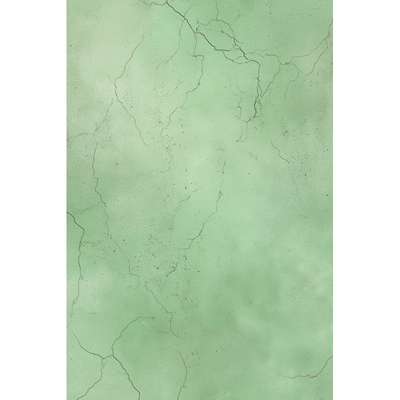 Papier peint texturé vert Cracked Marble