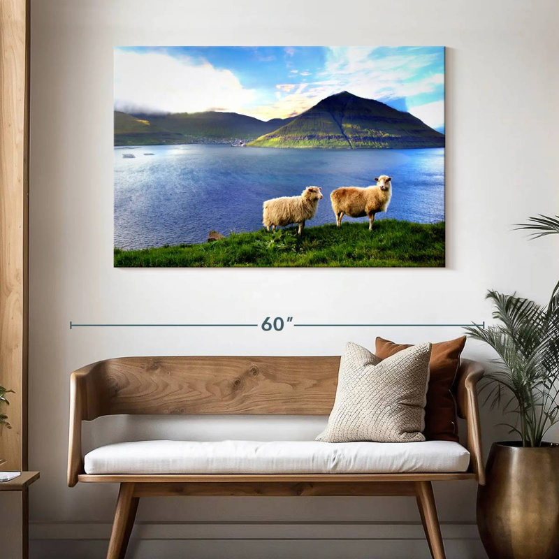 Brampt Faroe Islands Sheep, 32" H x 48" W