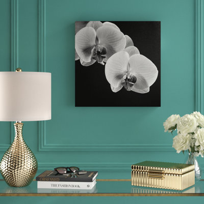 « orchidées », reproduction de photo sur toile enroulée sur toile tendue
