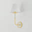 Applique murale Wedgewood en laiton vieilli et blanc cassé par Mark D. Sikes-112642878