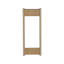 Porte-serviettes mural avec tablette et barre de suspension Arlington, chêne naturel