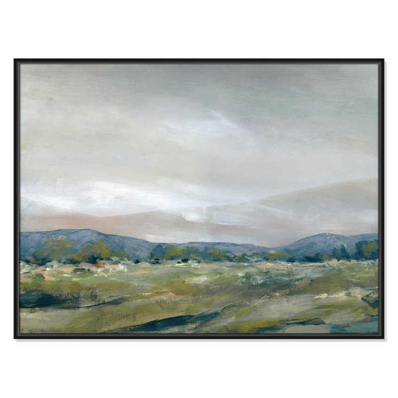The Spring Coulee Print by Carol Robinson, Black, 31.5" H x 41.5" W