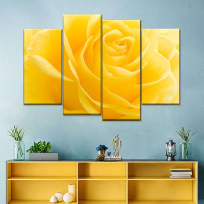 " Yellow Rose Petals " 4 - Pieces