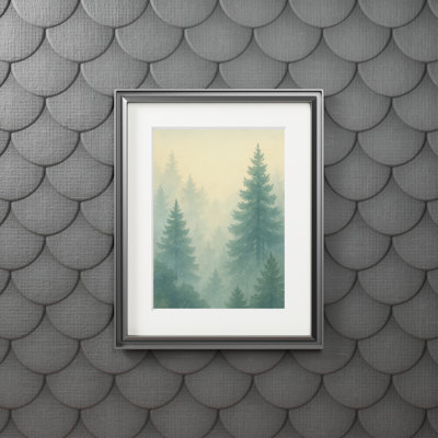 Clinger Single Picture Frame Print