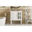 Meuble-lavabo de style rétro avec lavabo en céramique 30 po, meuble-lavabo simple autoportant avec 2 tiroirs, armoire de rangement à cadre en bois, blanc