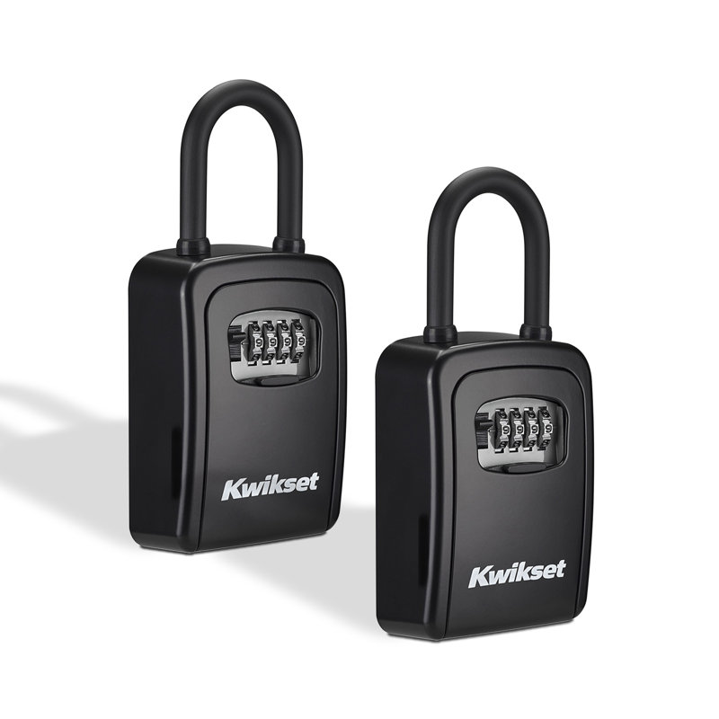 Boîte à clés portable Kwikset, à combinaison, 8,9 cm (3-1/2 po), ensemble de 2