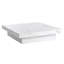 Table basse carrée en placage de marbre avec plateau coulissant et rangement blanc 39,4 po-1800972980