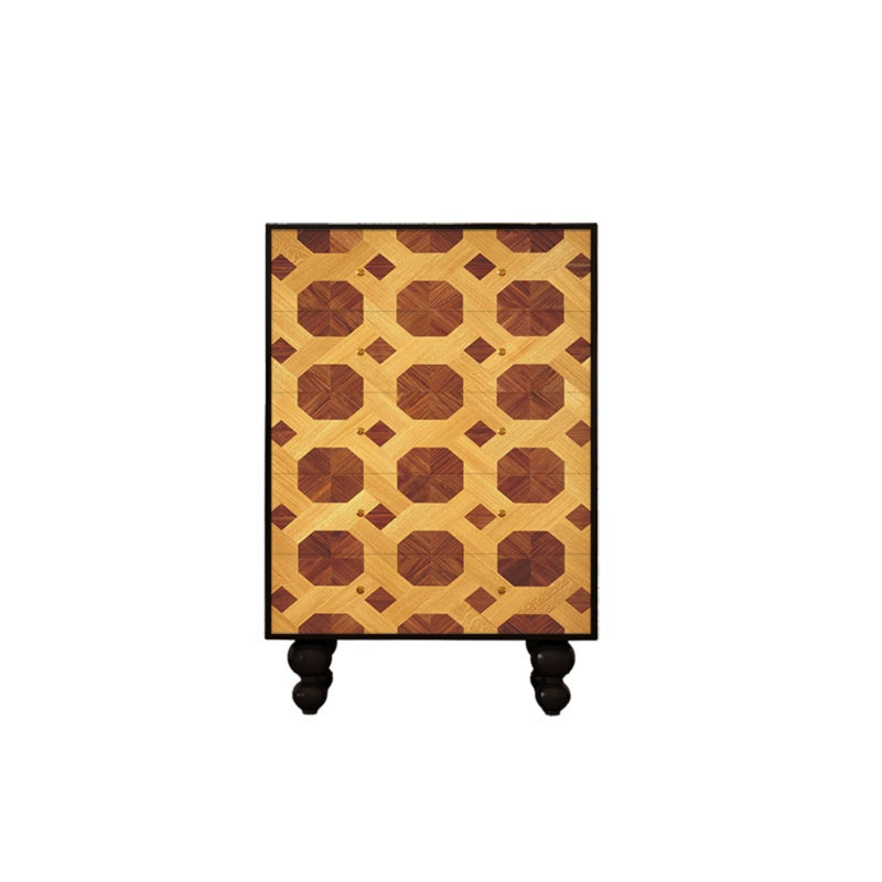 Commode de rangement en bois à cinq tiroirs