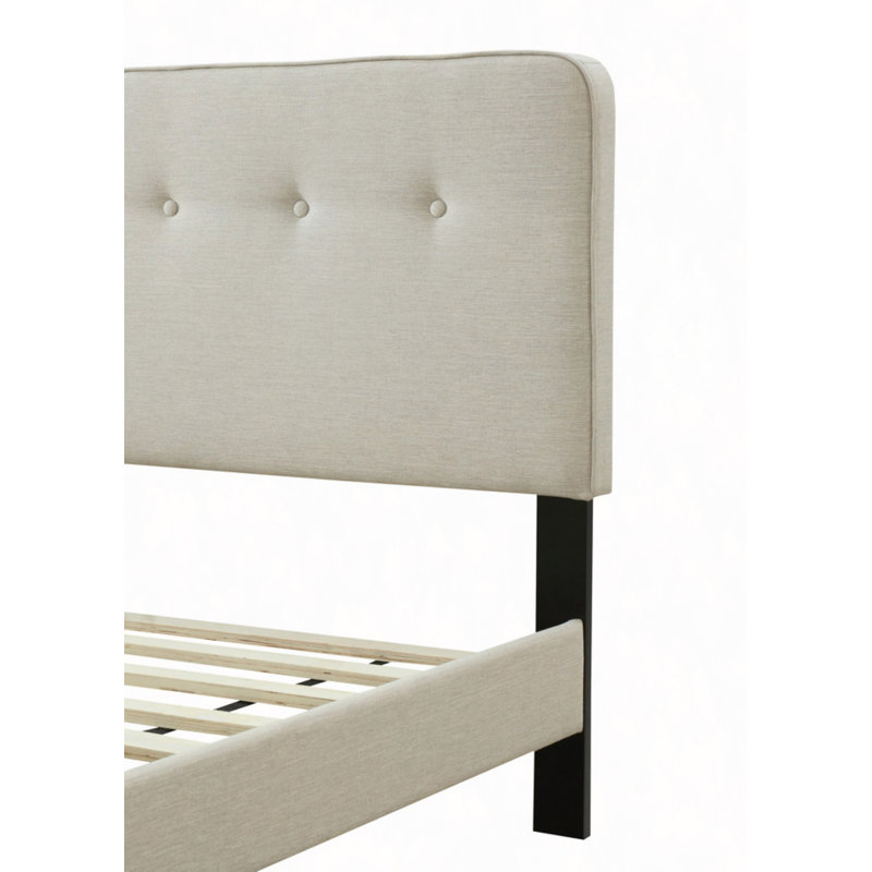 Lit dans une boîte avec charge USB et tête de lit capitonnée moelleuse, tissu en polyester, assemblage facile