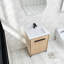 Meuble-lavabo simple 24 po avec comptoir en céramique beige