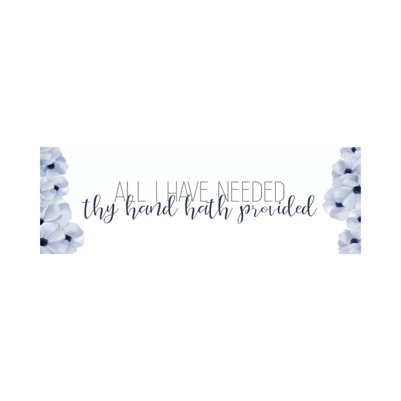 All I Have Needed by Ann Bailey - Wrapped Canvas Panoramic Print, 30.48 cm H x 91.44 cm W x 1.91 cm D