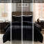 Édredon en fausse fourrure double / grand - noir et luxe doux et chic