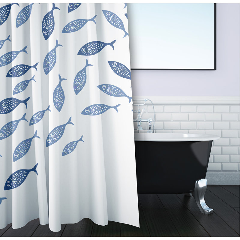 Rideau de douche simple Eastbourne, bleu
