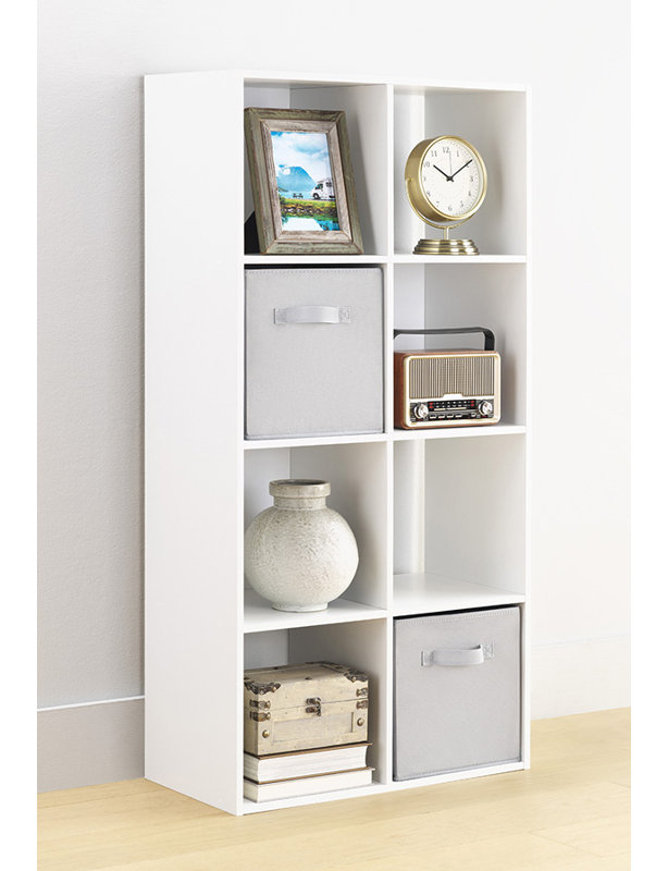 8-SECTION CUBE ORGANIZER-WHITE, White