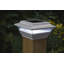 Éclairage de poteau de clôture à lumière DEL solaire en aluminium 4 po x 4 po avec adaptateur de base inclus Imperial-78608412-9809739