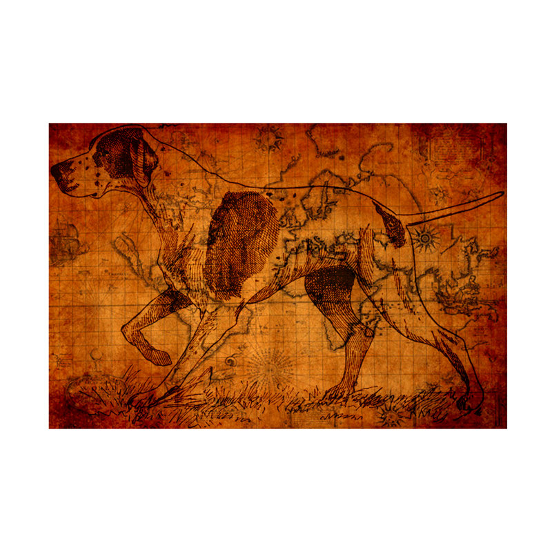 Art sur toile Marcus Jules Pointer, H 22 po x l 32 po
