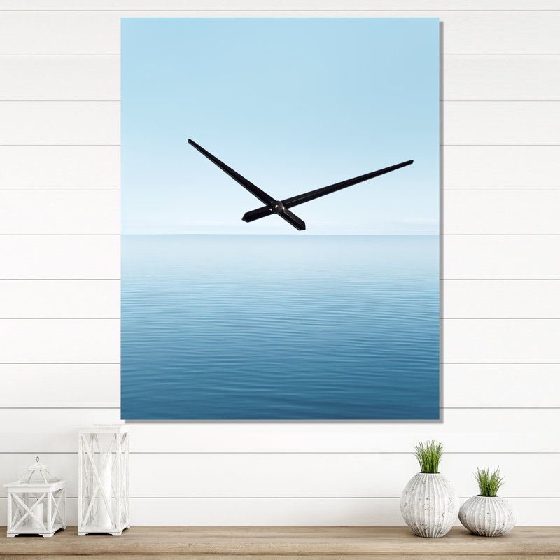 Horloge murale en métal Oceans Infinity Dreamscape III - Minimalisme, Moyen
