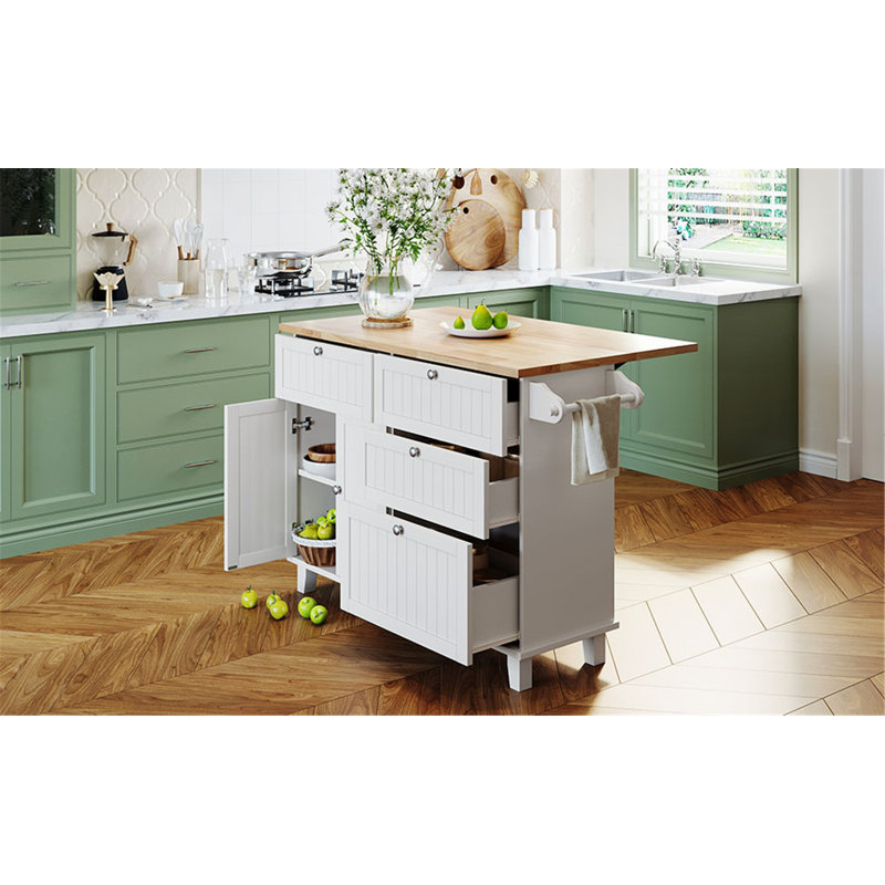 Versatile Kitchen Cart with Ample Storage and Smooth Mobility for Enhanced Functionality