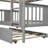 Metal Bunk Bed Set With Trundle, Contemporary Style, Iron Frame-1759053670