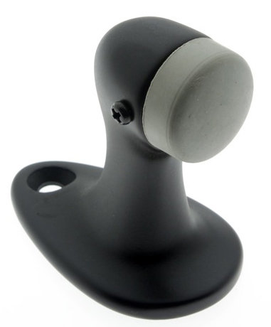 Solid Brass Gooseneck Large Floor Mount Stop, Oil-Rubbed Bronze