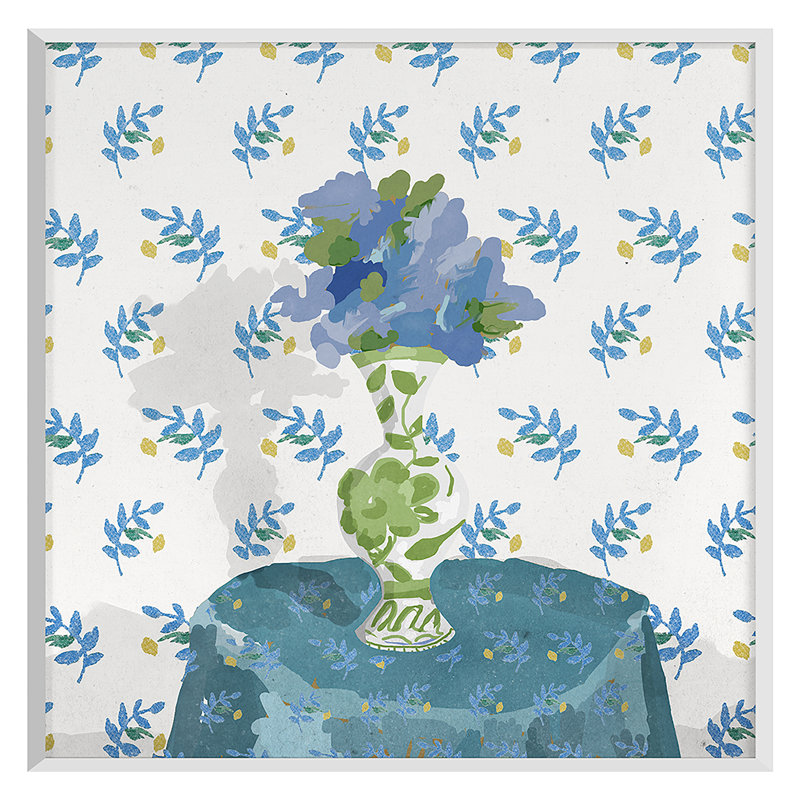 Williams Vase 1 Print by Dana Gibson, White, 24" H x 24" W 