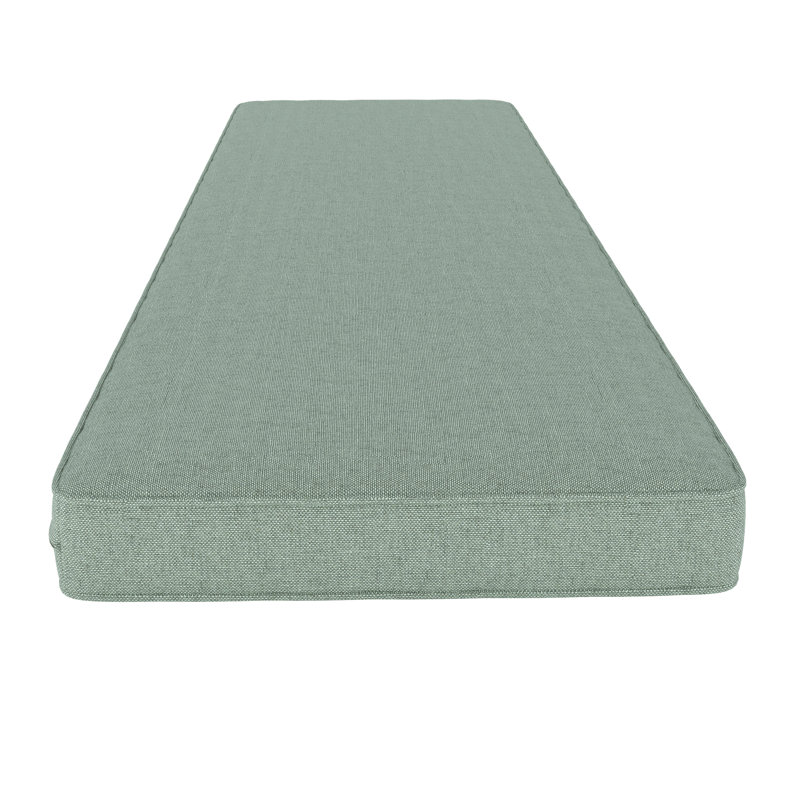 Indoor/Outdoor Sunbrella® Seat Cushion, Canvas Spa Sunbrella® Canvas, 65" W x 18" D