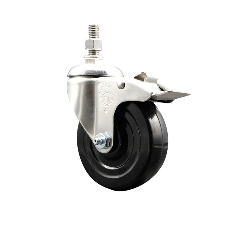 Soft Rubber Swivel Caster