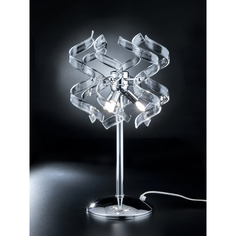 Astro Metal Novelty Lamp, Clear Glass, Chrome
