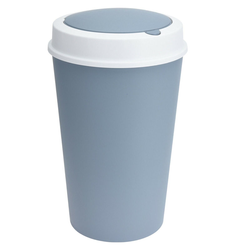 Torresdale Plastic Touch Top Kitchen Trash Can - 47L