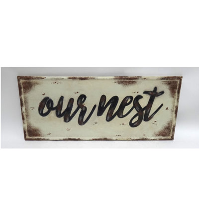 Farmhouse Wall Decor on Metal
