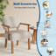 Linen Blend Side Chair in Beige