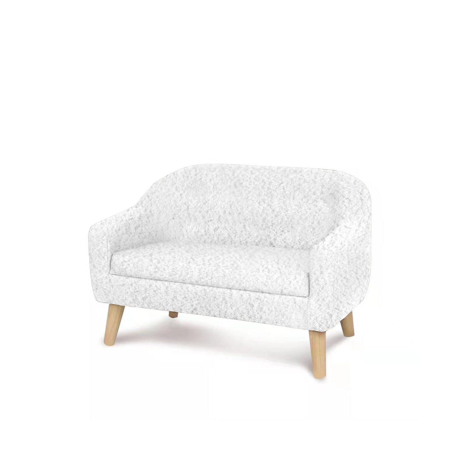Benales Kids Foam Mini Sofa, White